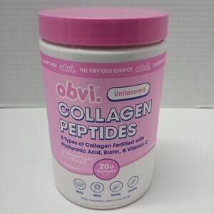 Obvi Collagen Peptides Unflavored 20G Collagen Per Serving 10.17 oz (288.4 g)